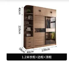 Storage Hanging Wardrobe Clothes Dressing Perfume Wooden Wardrobe Organization Clothing Ropero Para Gurdar Ropahome Furniture