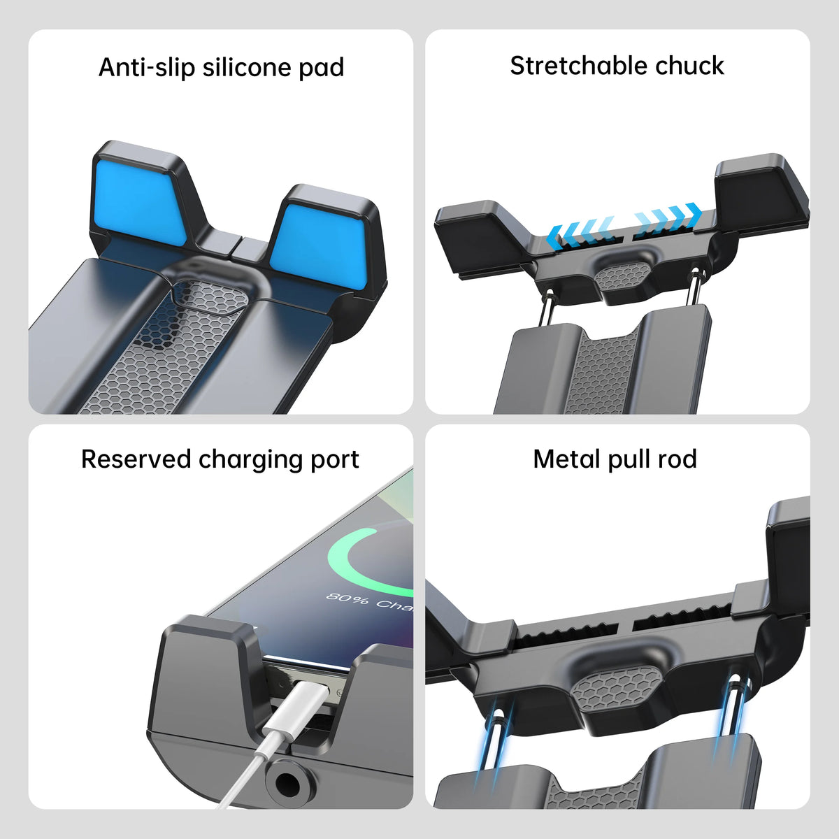Tablet Holder Tripod Accessories for iPad Mobile Phone Universal Clip Fixer Portable Horizontal and Vertical Shooting