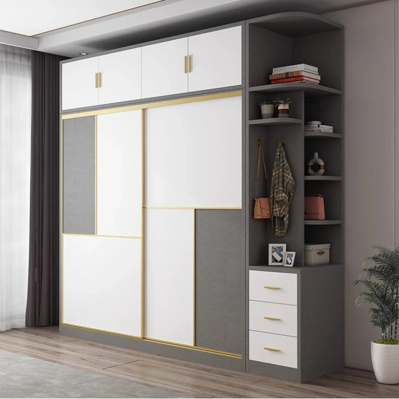 European Home Wardrobe Storage Organizer Bedroom Multifunction Wardrobe Apartment Organization Szafki Do Salonu Furniture
