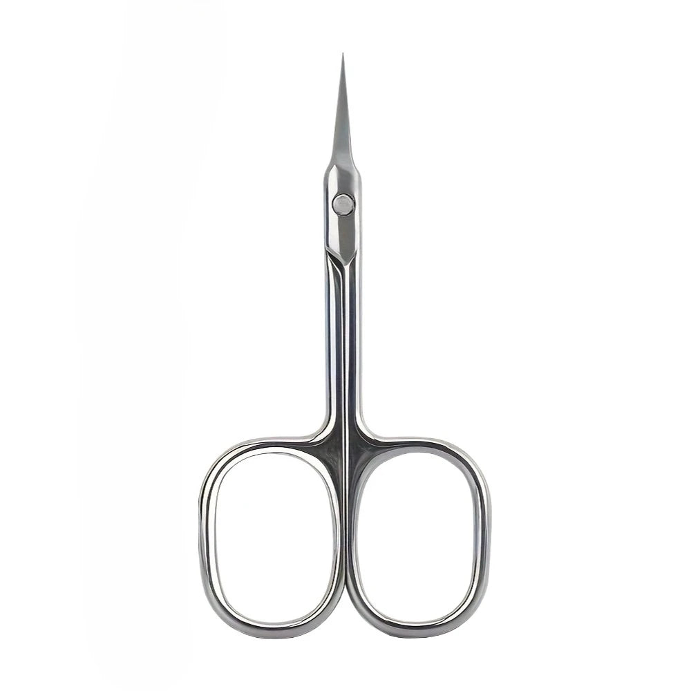 Beauty Cuticle Scissors Precise Stainless Steel Tool for Nail Care And Facial Grooming Equipped with Protective Storage Cover
