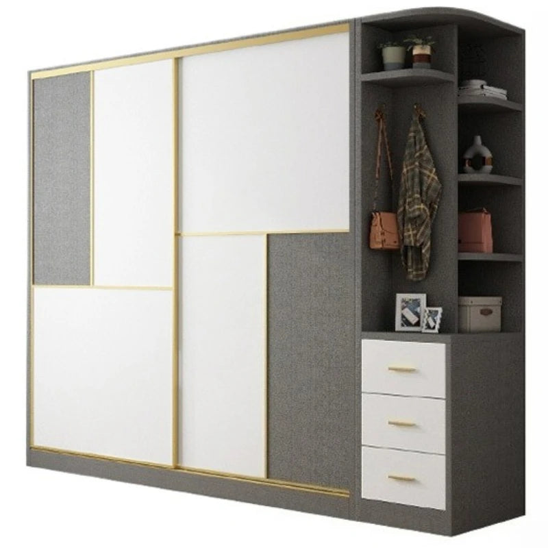 European Home Wardrobe Storage Organizer Bedroom Multifunction Wardrobe Apartment Organization Szafki Do Salonu Furniture