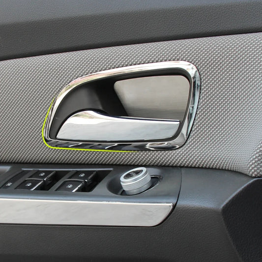 Car accessories For Chevrolet Cruze 2009-2014 ABS Chrome interior doors hand-clasping decoration ring Car styling