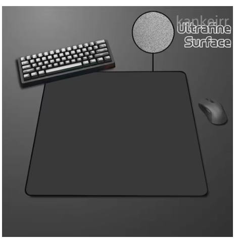 Black Speed Mouse Pad Pure Color High Elastic Non-slip Bottom