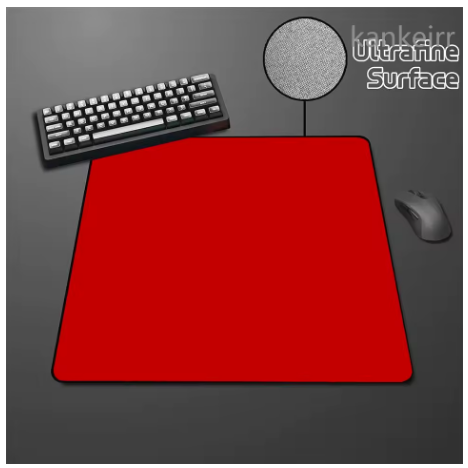 Black Speed Mouse Pad Pure Color High Elastic Non-slip Bottom