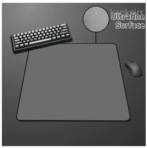 Black Speed Mouse Pad Pure Color High Elastic Non-slip Bottom