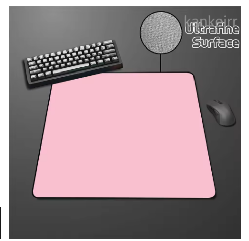 Black Speed Mouse Pad Pure Color High Elastic Non-slip Bottom