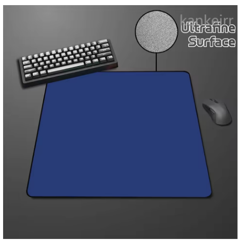 Black Speed Mouse Pad Pure Color High Elastic Non-slip Bottom