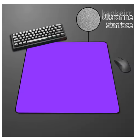 Black Speed Mouse Pad Pure Color High Elastic Non-slip Bottom