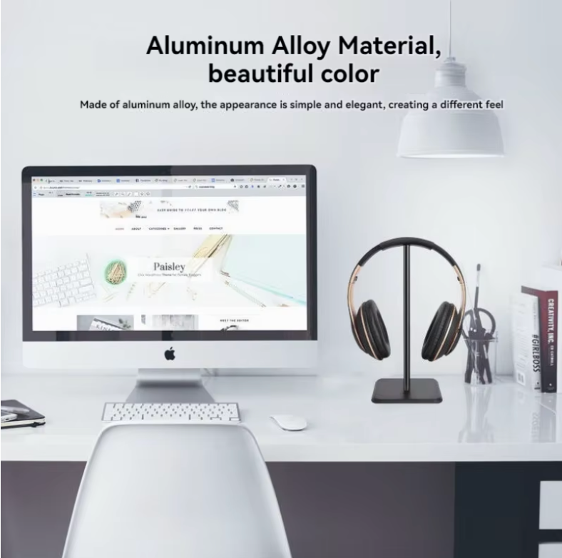 Universal Headphone Stand Aluminium Alloy