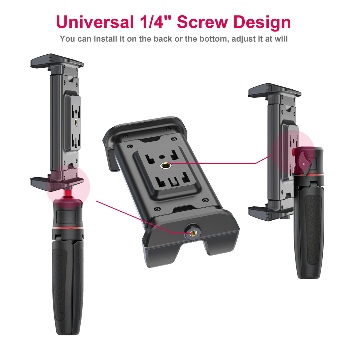 Tablet Holder Tripod Accessories for iPad Mobile Phone Universal Clip Fixer Portable Horizontal and Vertical Shooting