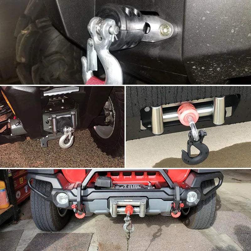 Car modification accessories, winch hook, stopper, cable protector, rubber wire plug, off-road vehicle modification
